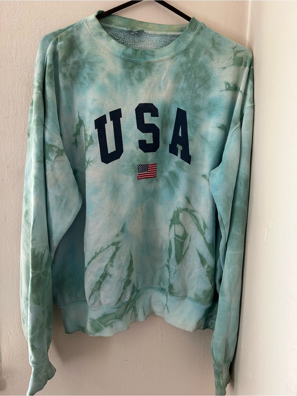Brandy Melville USA Tie-Dye Crewneck Sweatshirt